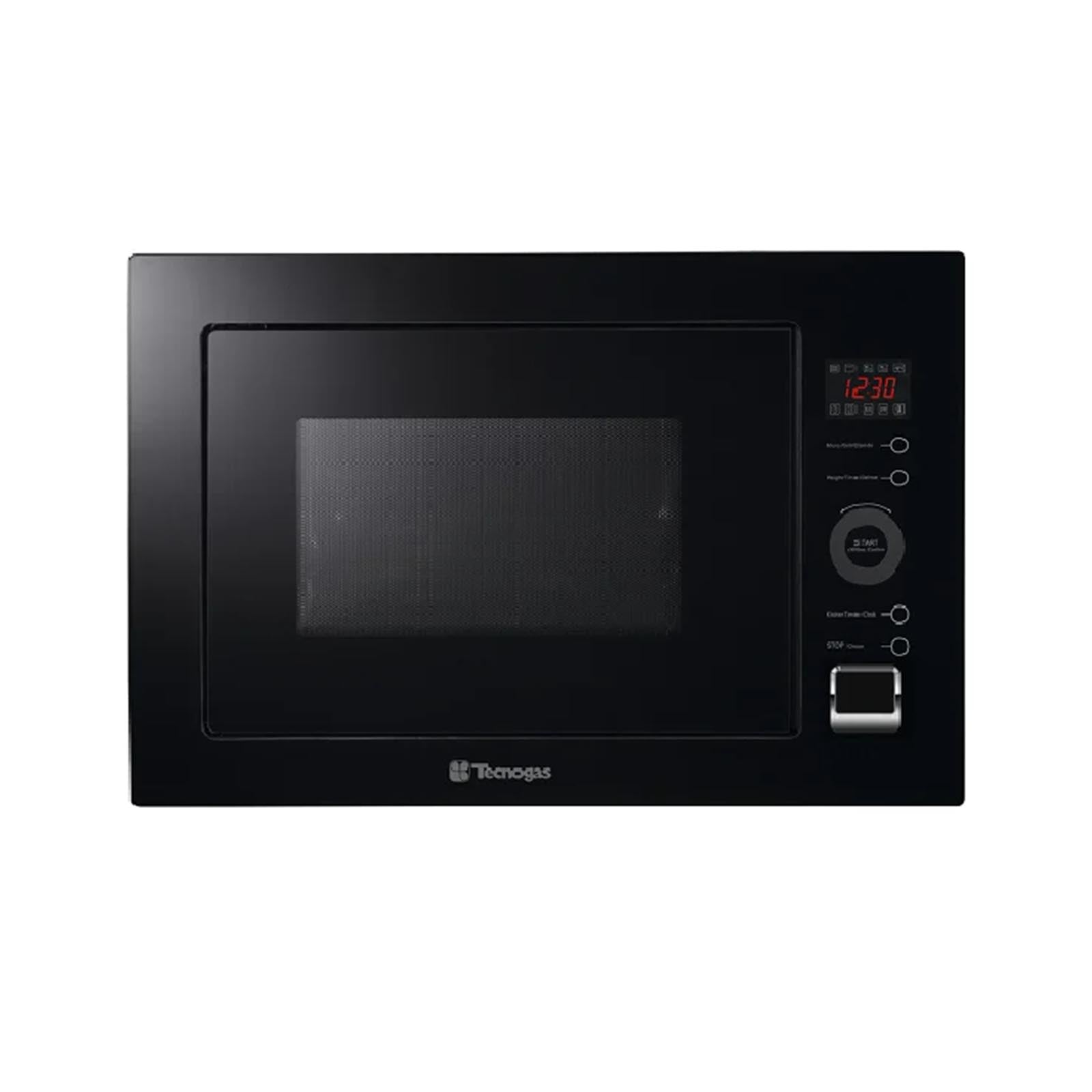 TECNOGAS Microwave 25 Litres + Grill Black Glossy Glass TECNOGAS